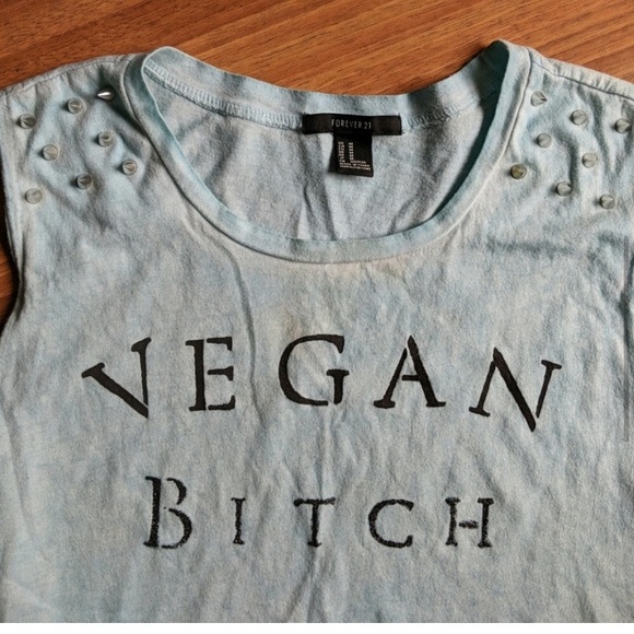 FOREVER 21 • Hand painted Vegan Sleeveless Muscle Tee - Picture 5 of 6